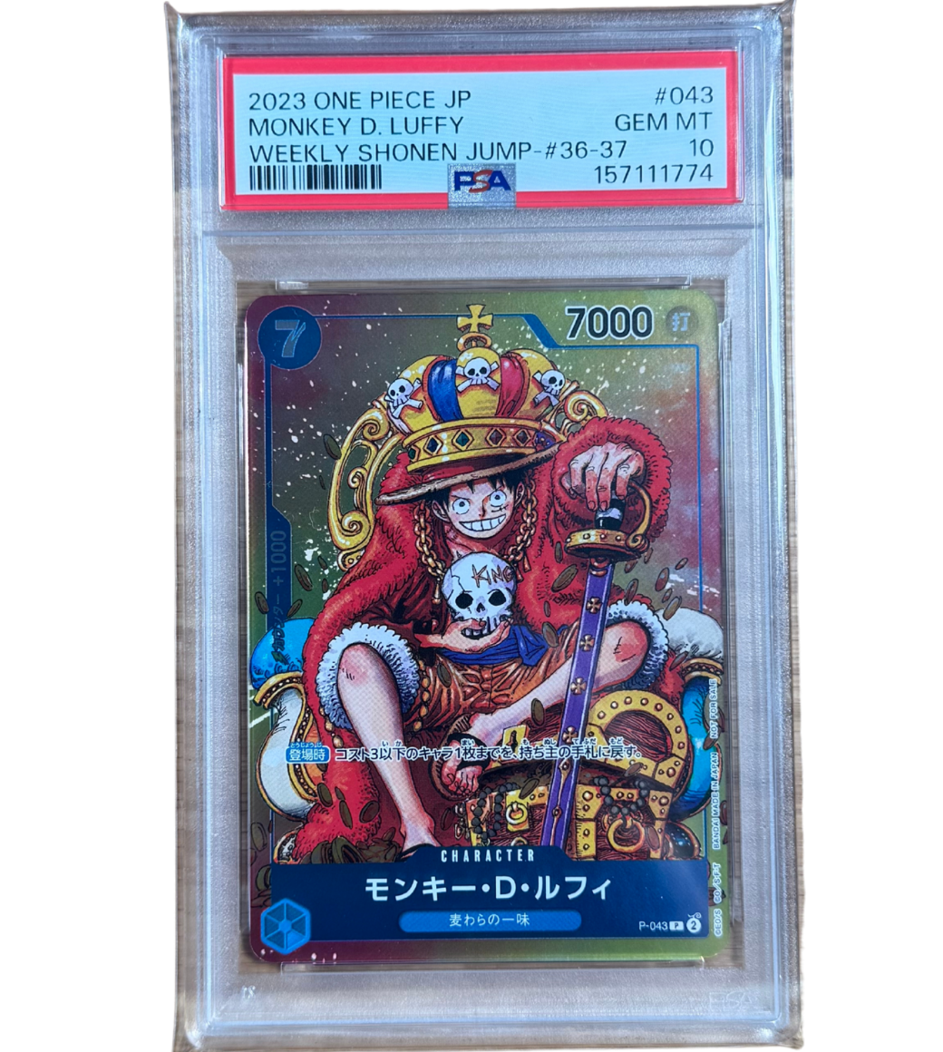 Monkey.D.Luffy (P-043) PSA 10 JP